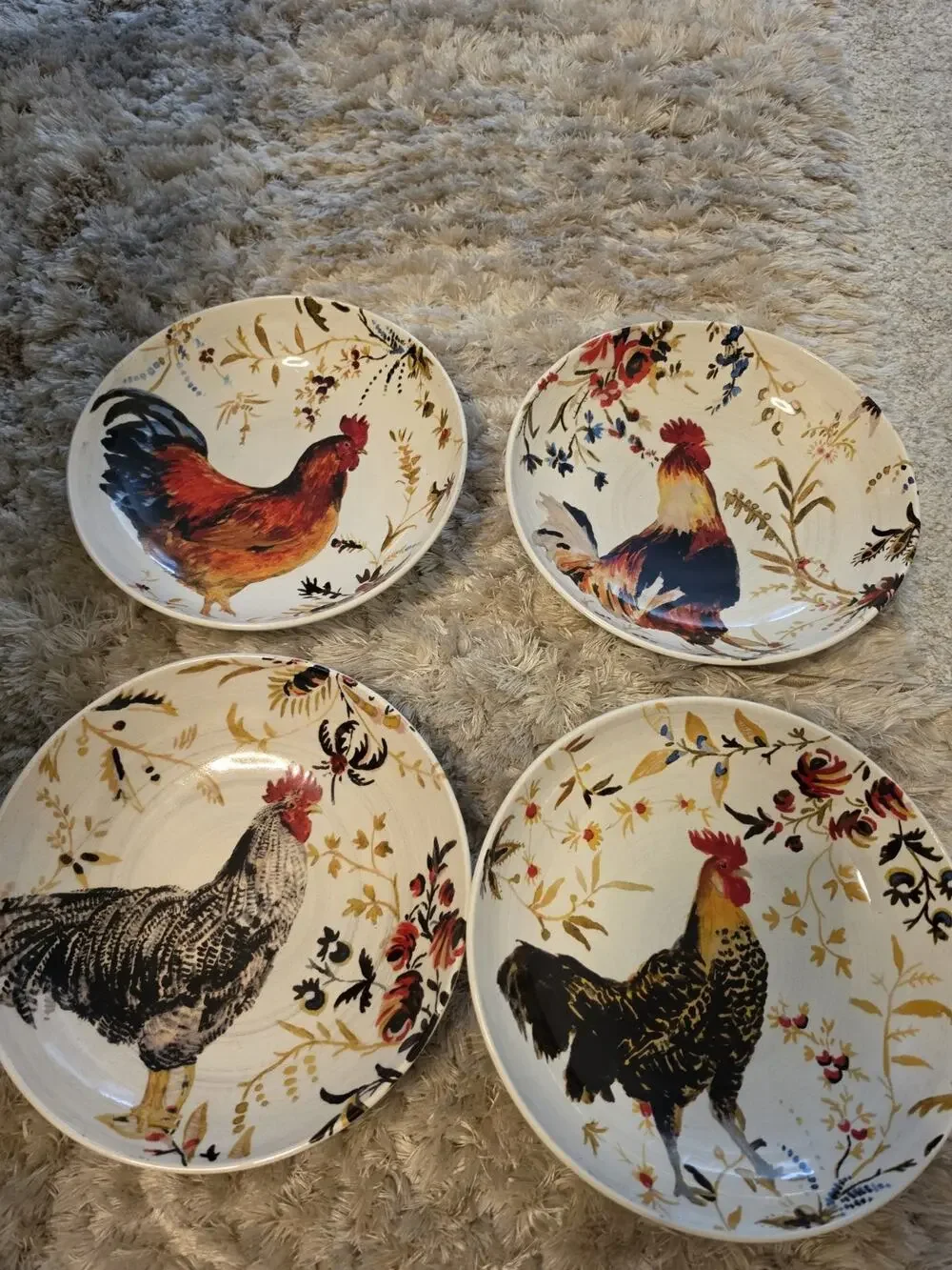 4 Williams Sonoma Rooster Chicken Francais Marc Lacaze 10